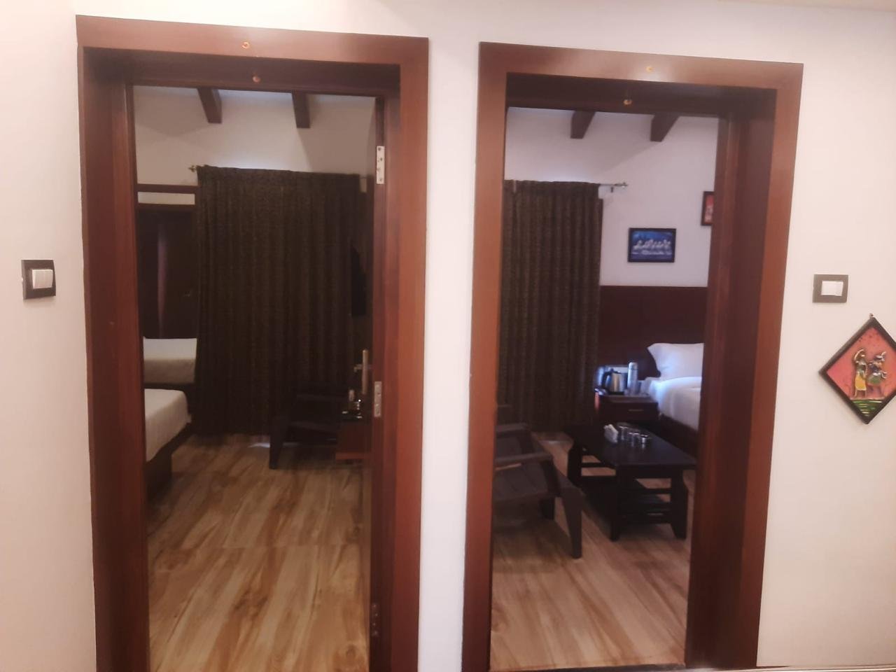 Private lockable bedroom doors ensuring complete guest security